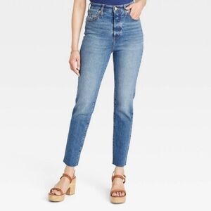 Women's 00 High-Rise 90's Slim Jeans - Universal Threads - Medium Wash Blue - 00